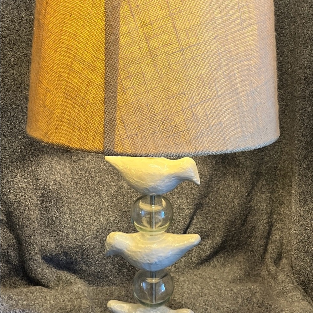 Robin Staak Stacked Birds Table Lamps White